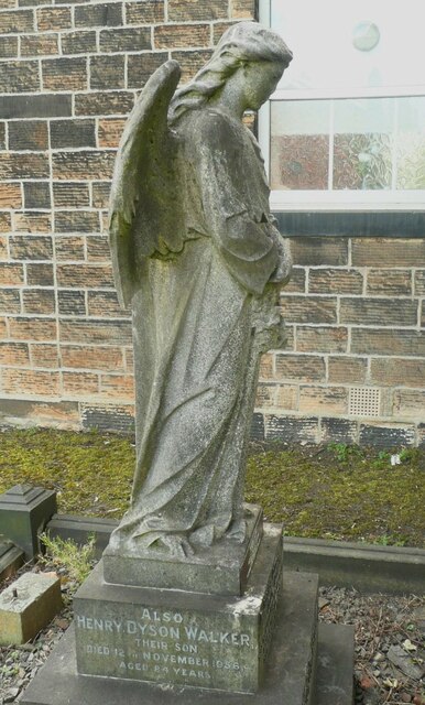 Angel in the burial ground of Zion Baptist Chapel, Mirfield