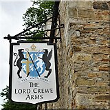 NY9650 : Blanchland: The Lord Crewe Arms sign by Michael Garlick