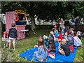 A traditional Punch and Judy show on Penryn Town Fair Day