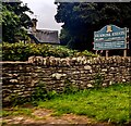 Glanusk Estate nameboard, Powys