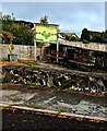 Benches and a noticeboard, Bwlch, Powys