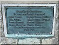 All Saints, Liddington: war memorial in the lych gate