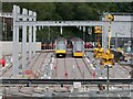 Construction of the new Metro depot at Taffs Well