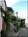 Totnes - Castle Street leading to Totnes Castle entrance