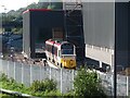 Construction of the new Metro depot at Taffs Well