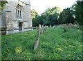 St Andrew, Wanborough: gravestones