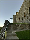 SH5831 : West wall of Harlech Castle by Oscar Taylor