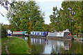 Moored narrowboats at Willington in Derbyshire