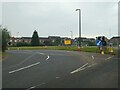 Roundabout near new housing development