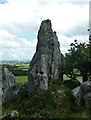 SW9959 : Roche - Smaller monolith near Roche Rock by Rob Farrow