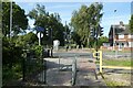 Cycle path crossing Chamberlain Road