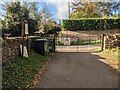 Entrance gates to St. Deinst