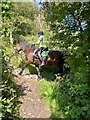 Approaching the bridleway