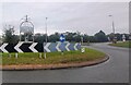 SO5947 : Roundabout at Burley Gate by Anthony Parkes