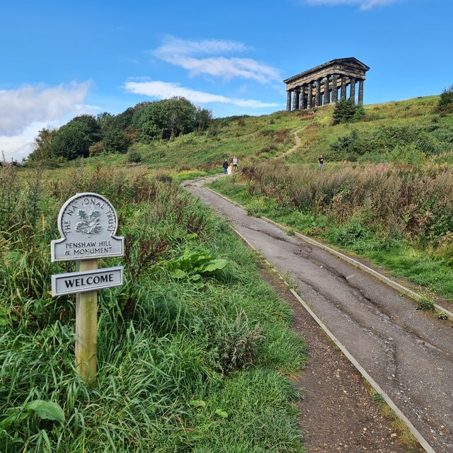 Penshaw Hill and Monument © Chris Morgan cc-by-sa/2.0 :: Geograph ...