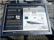 W7966 : Information board about the Lusitania Peace Memorial by Marathon