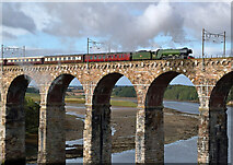 NT9953 : The Flying Scotsman at Berwick-upon-Tweed by Walter Baxter