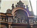 St Aidan, Harehills: baptistery carving