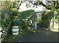 SW9558 : St Dennis - Gate and steps from without by Rob Farrow