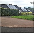 Rooftop solar panels, Gilwern, Monmouthshire