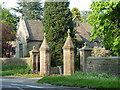 Lodge and gates near Brownlow Heath