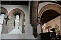 NY3259 : Burgh by Sands, St. Michael's Church: 1881 restoration, new chancel arch and Early English style windows by Michael Garlick