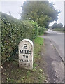 Old Milestone by Whalley Road, Wiswell parish