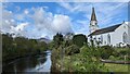 View of River Earn from Dalginross Bridge, Comrie