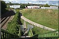 View from railway bridge beside Walton Road