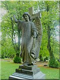 SE0523 : Angel in Sowerby Bridge Cemetery by Humphrey Bolton