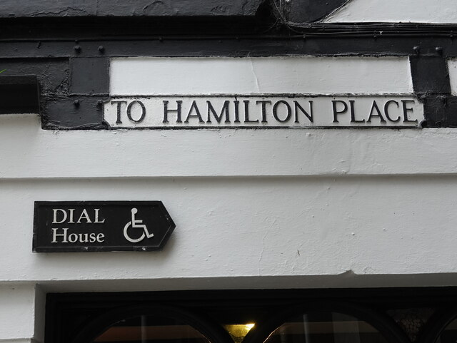 'TO HAMILTON PLACE', Market Square, Northgate Street
