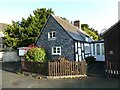 Half-timbered house in Guilsfield, Powys