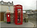 Phone box and postbox on Boringdon Road