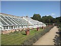 Glasshouses in kitchen garden of Audley End