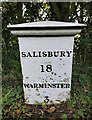 Old Milepost by High Street, Heytesbury