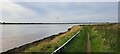 TG4705 : Footpath along the River Yare towards Breydon Water by Christopher Hilton