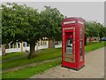 Cash machine in a disused telephone kiosk, Northgate, Almondbury