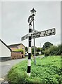 NY3156 : Direction Sign - Signpost on the B5307 in Thurstonfield by B Todd