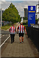 Brentford FC supporters on the Great West Road