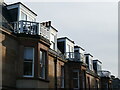NT5585 : East Lothian Townscape : Balconies, bays and dormers at Balfour Street, North Berwick by Richard West