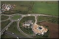 Markham Moor interchange, services and industry: aerial 2023 (2)