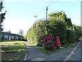 Floral decoration by pillarbox, Quarndon