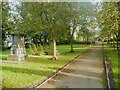 Path and churchyard, St John Baptist, Clayton