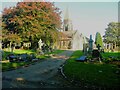 Path to the chapels, Horsforth Cemetery