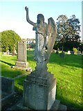 SE2337 : Angel, Horsforth Cemetery by Humphrey Bolton