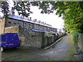 The back yards to terrace housing