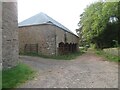 Farm steading  and lane at Faldonside