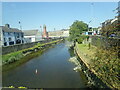 A placid Newry River (also known as the Clanrye River) in the centre of Newry