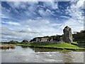 SS8876 : Ogmore - river and castle by Alan Hughes