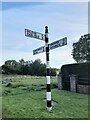 NY3648 : Direction Sign - Signpost on Lakerigg, Dalston by B Todd